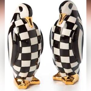 Mackenzie Childs Courtly Check salt/pepper shakers